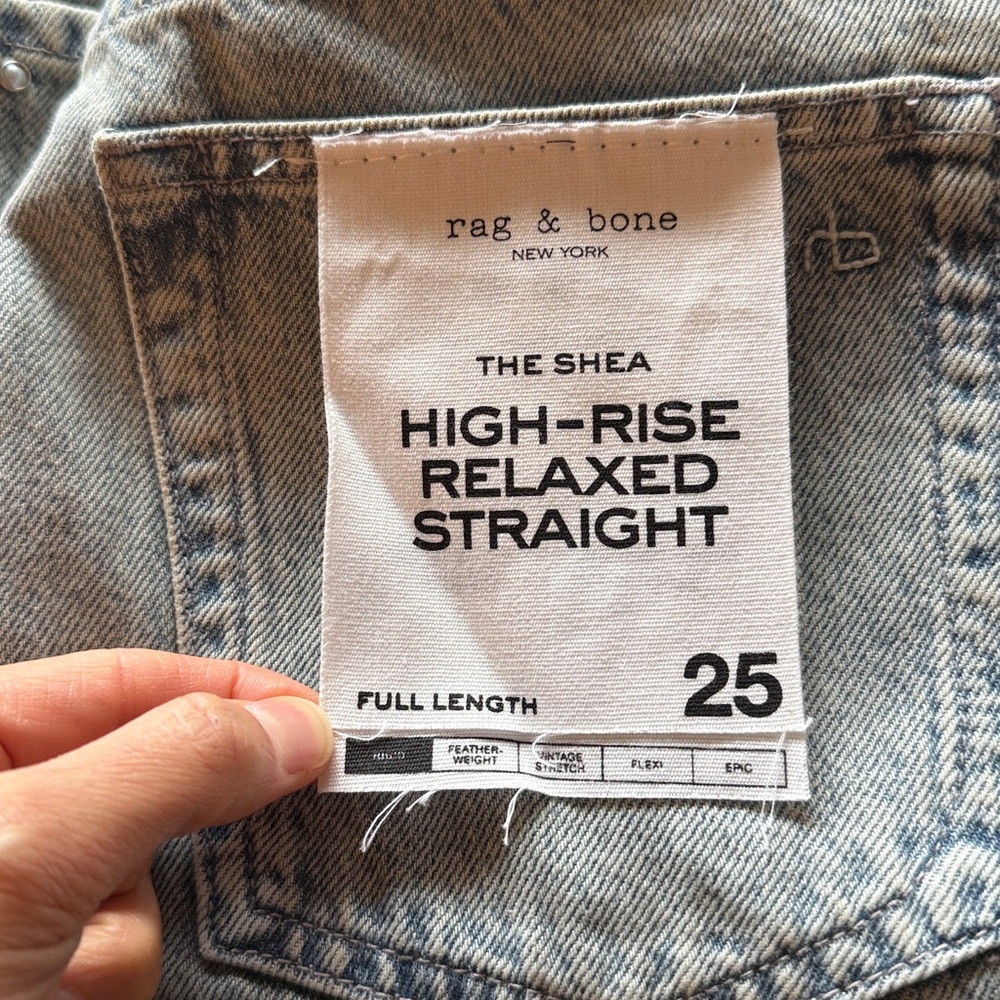 rag & bone shea straight leg jeans - Desiree Pearl. NWT - Picture 5 of 6